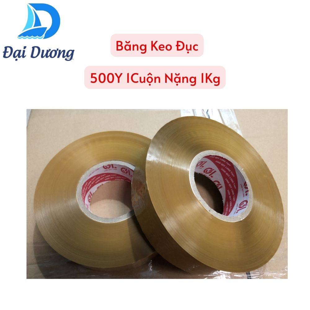 Băng keo 500Y 1Cuộn nặng 1Kg - Đục