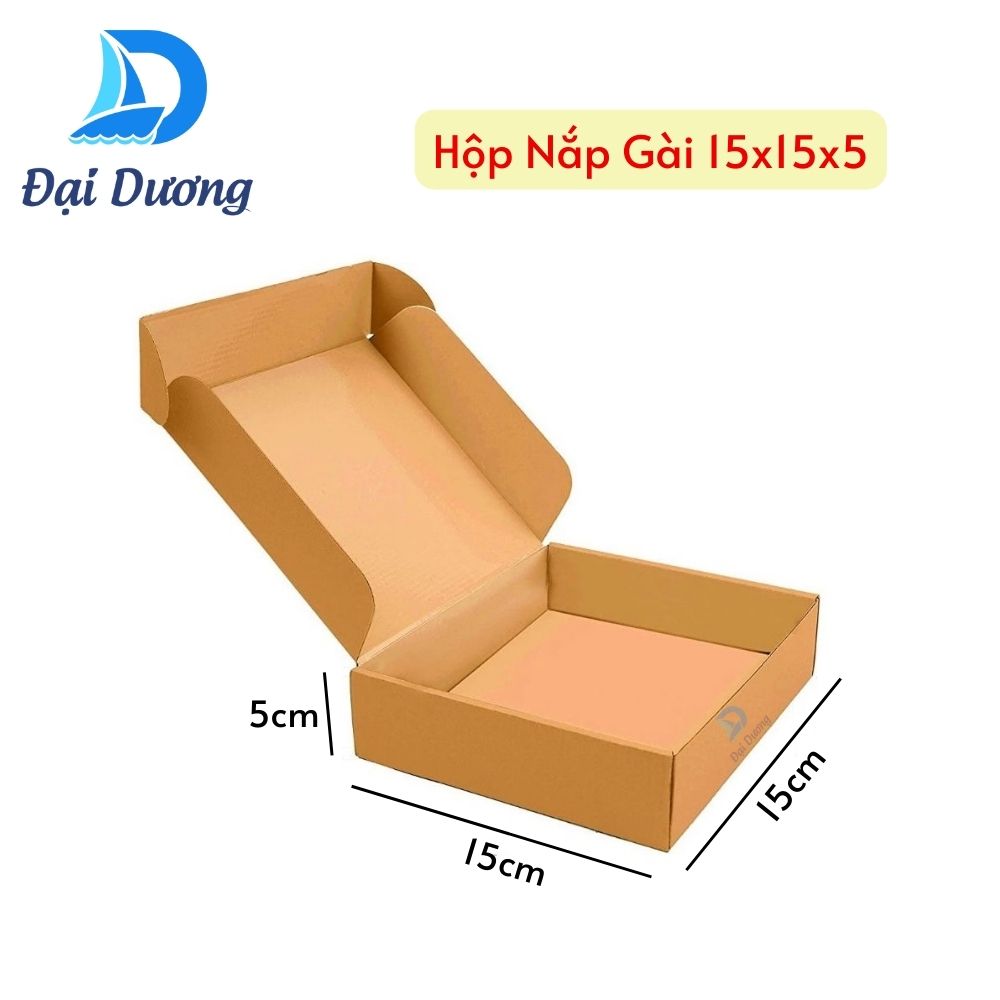 Hộp nắp gài 15x15x5