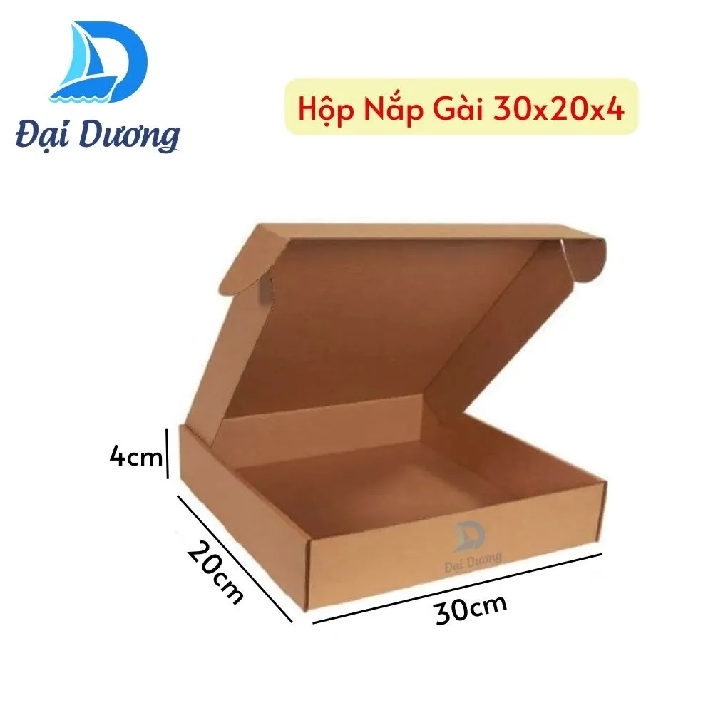 Hộp nắp gài 30x20x4