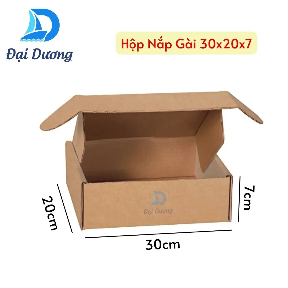 Hộp nắp gài 30x20x7