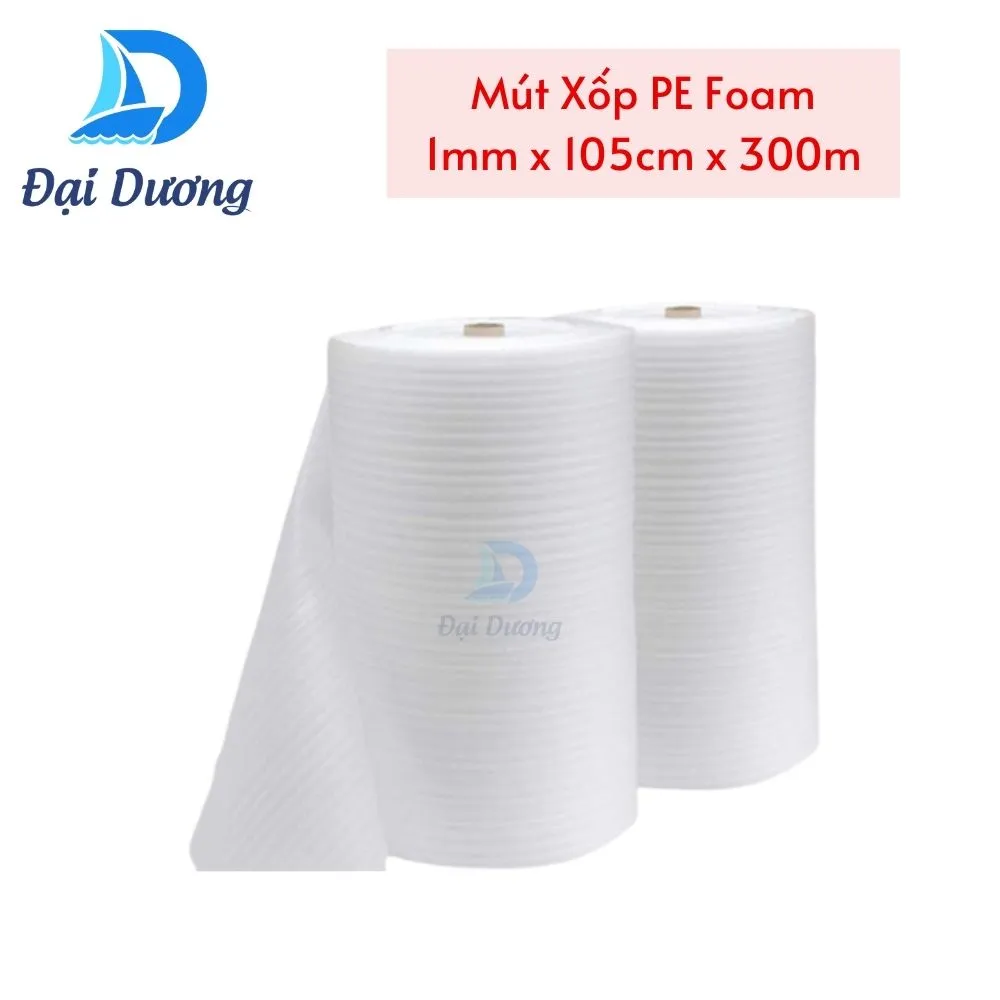 Mút xốp PE Foam 1mmx105cmx300m