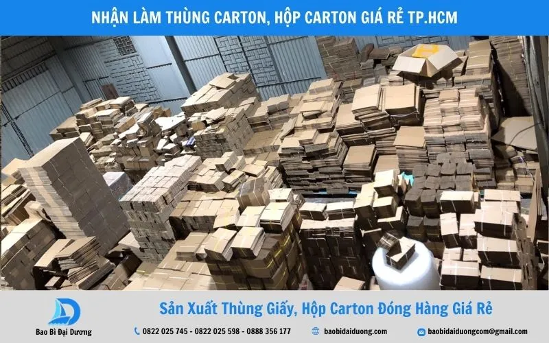 Cam kết cung cấp thùng carton rẻ HCM