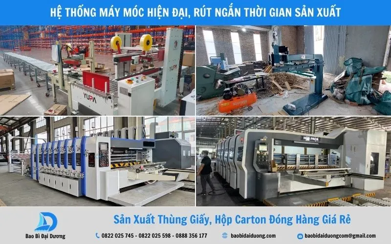 Bao Bì Đại Dương đầu tư vào hệ thống máy móc tân tiến, hiện đại