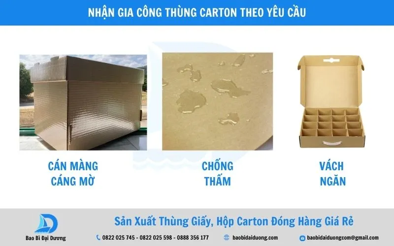 Nhận sản xuất hộp carton theo yêu cầu tại TP.HCM