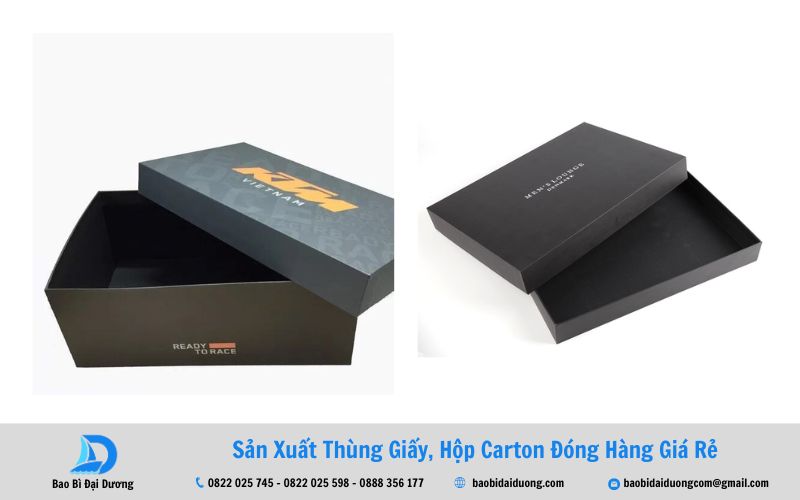 Mẫu hộp giấy âm dương đựng áo sơ mi