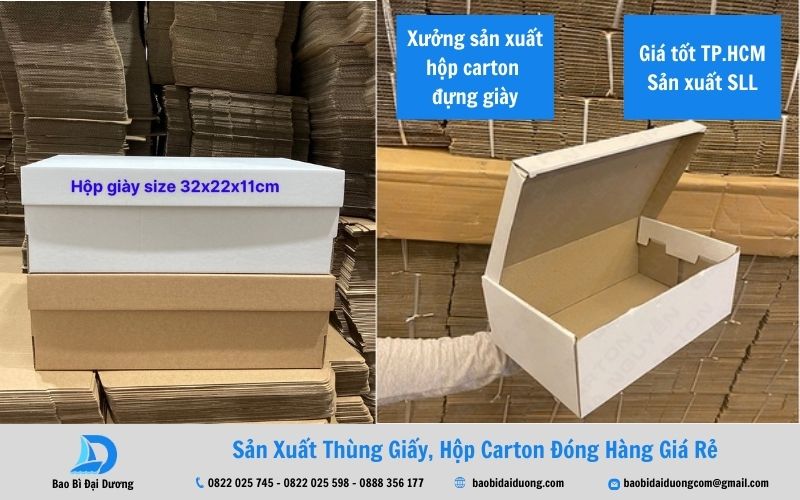 Bao Bì Đại Dương - nhà sản xuất hộp giấy carton đựng giày uy tín TP.HCM