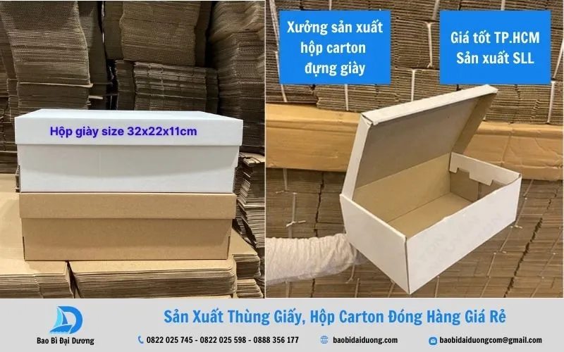 Bao Bì Đại Dương - nhà sản xuất hộp giấy carton đựng giày uy tín TP.HCM 