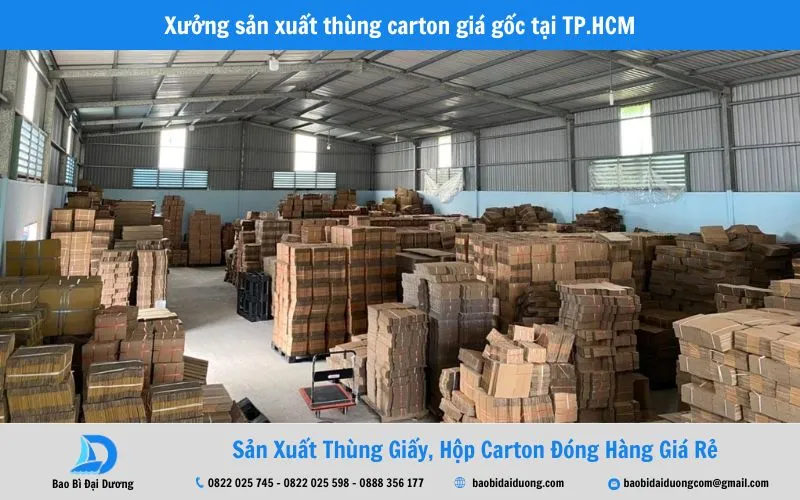 Mua thùng giấy carton giá rẻ tại TP.HCM ở Bao Bì Đại Dương