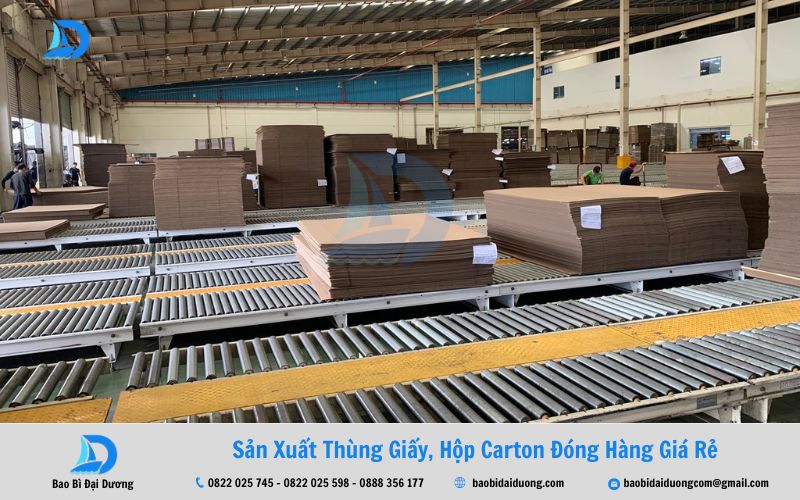 Quy trình gia công thùng carton 7 lớp chuyên nghiệp 