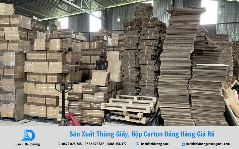 Quy trình sản xuất bao bì carton và giao hàng tận nơi của Bao Bì Đại Dương