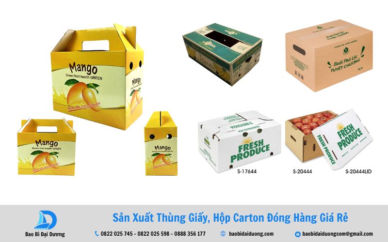 Lợi ích khi dùng thùng carton đựng trái cây