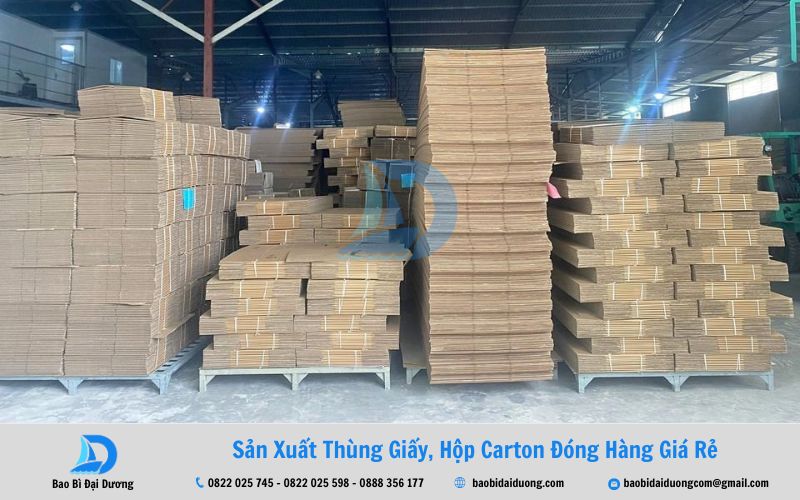 Bao Bì Đại Dương nhận gia công thùng carton đựng tủ lạnh theo yêu cầu 
