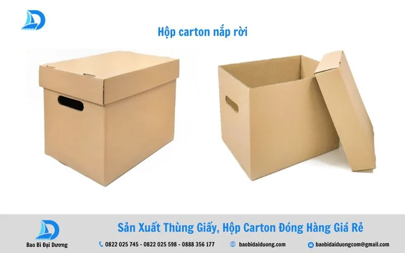 Ưu điểm của thùng carton nắp rời