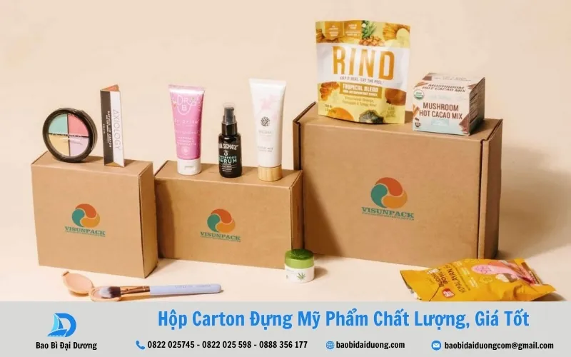 chất liệu in thùng mỹ phẩm