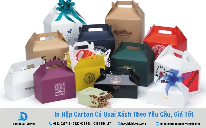 hộp carton có quai xách tại bao bì đại dương