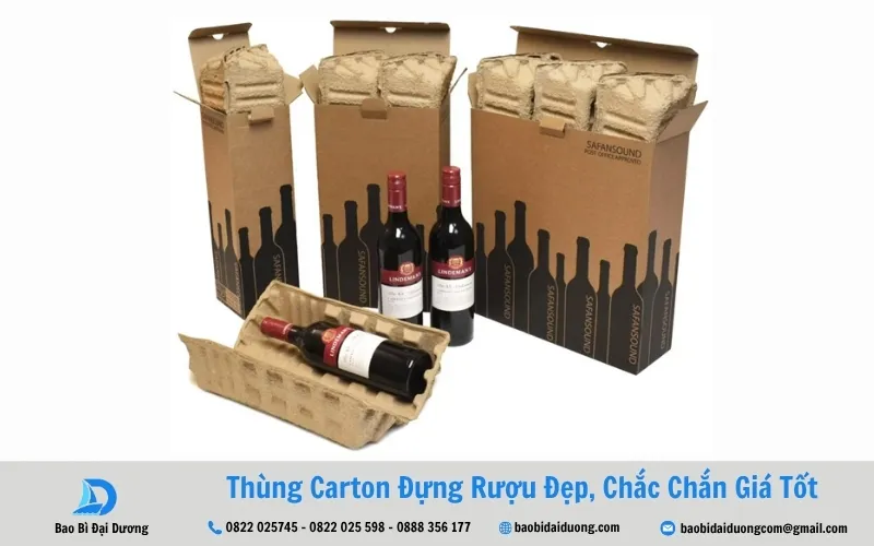 kích thước thùng đựng rượu