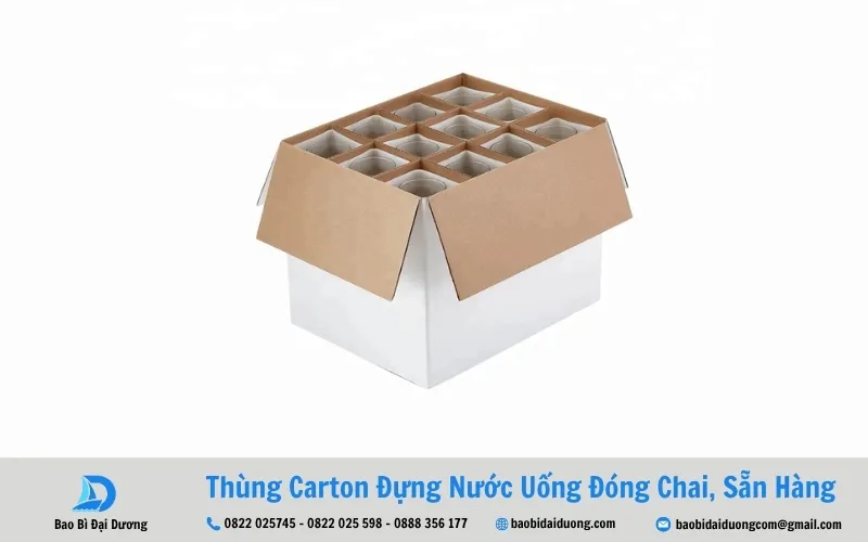 thiết kế thùng có vách ngăn