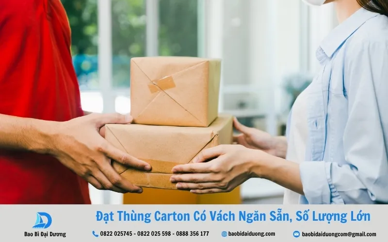 thùng carton có vách ngăn