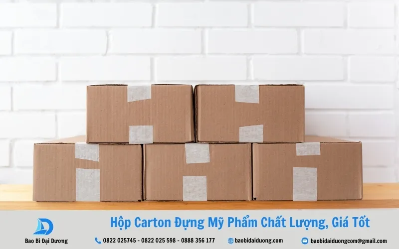 thùng carton đựng mỹ phẩm