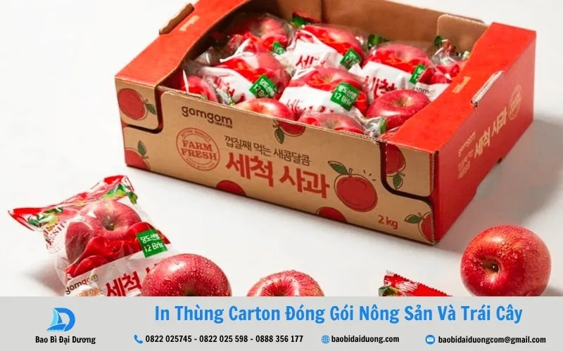 thùng carton đựng trái cây xuất khẩu