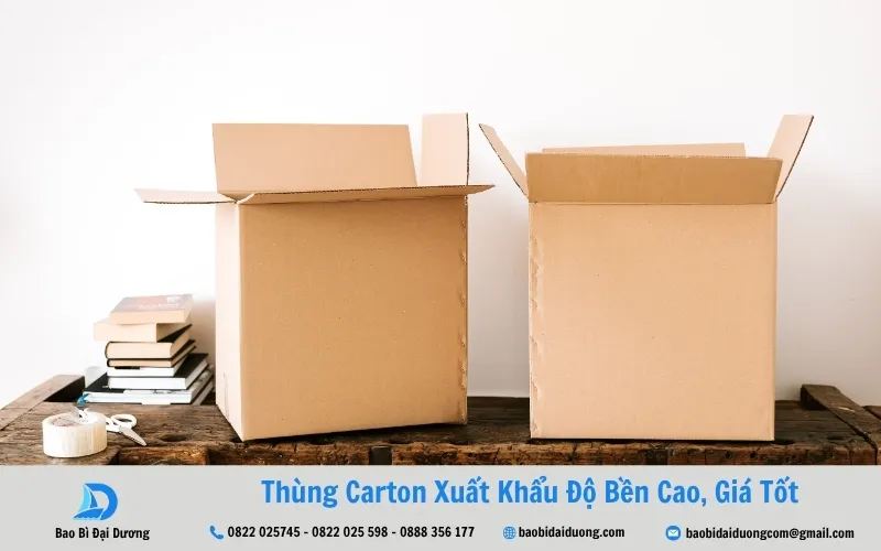 thùng carton mang xuất khẩu