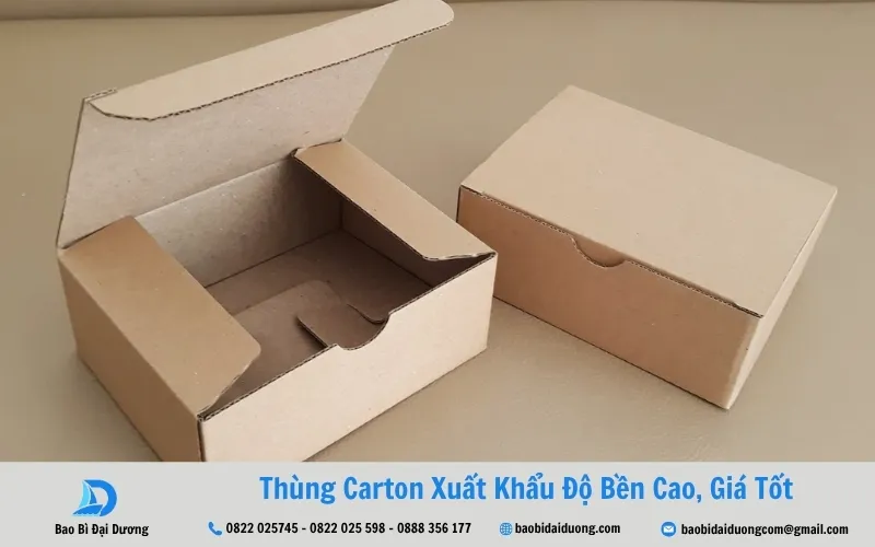 thùng carton nắp gài