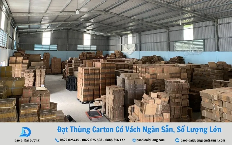 thùng carton có vách ngăn