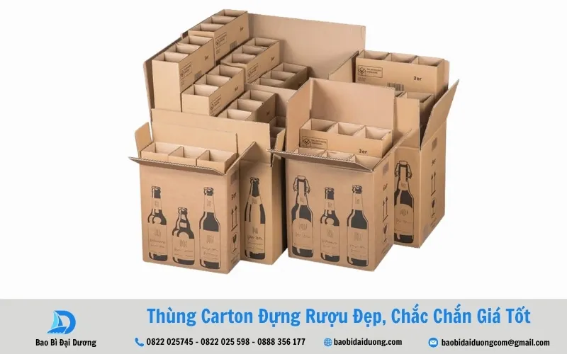 thùng đựng rượu tại bao bì đại dương